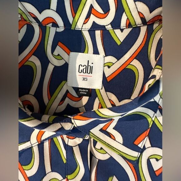 Cabi Amour Interlocking Heart Chain Sheath Dress Duster Size XS - Picture 9 of 12